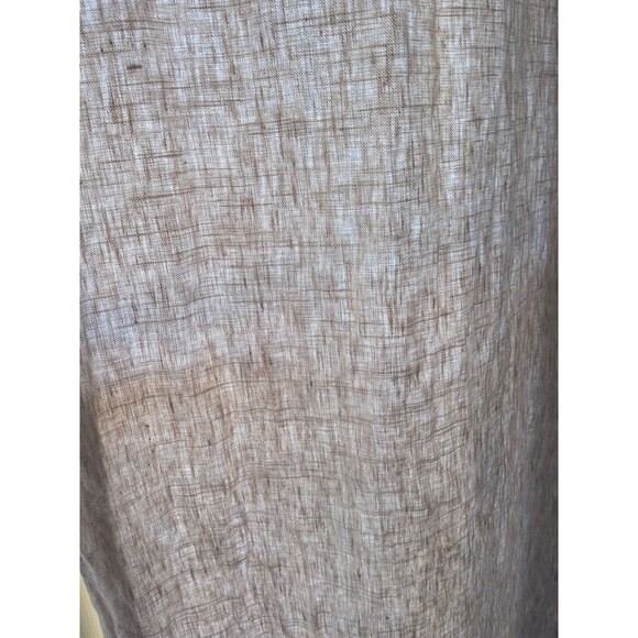 POTTERY BARN Classic Belgian Flax Linen Curtain Panel Tan Grommet 1  50 x  84 - Picture 3 of 10